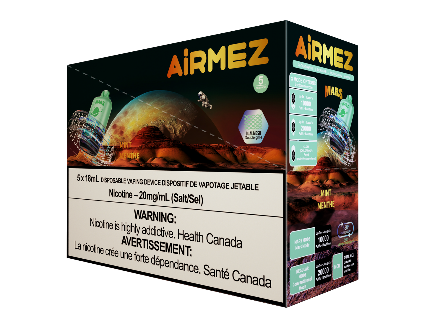 AiRMEZ Mint 20000 Puffs Mission to Mars Vape