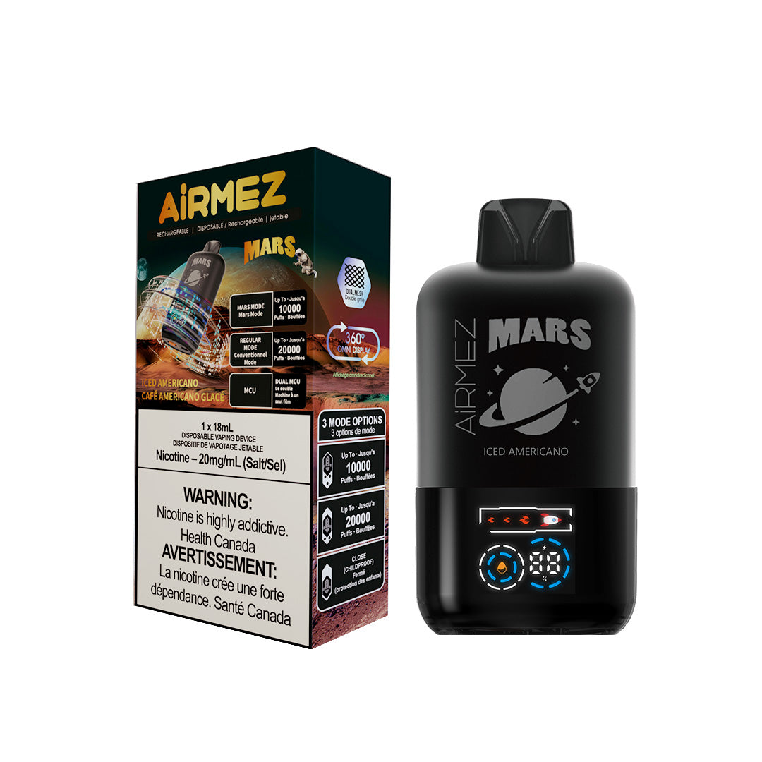 AiRMEZ Ice Americano 20000 Puffs Mission to Mars Vape