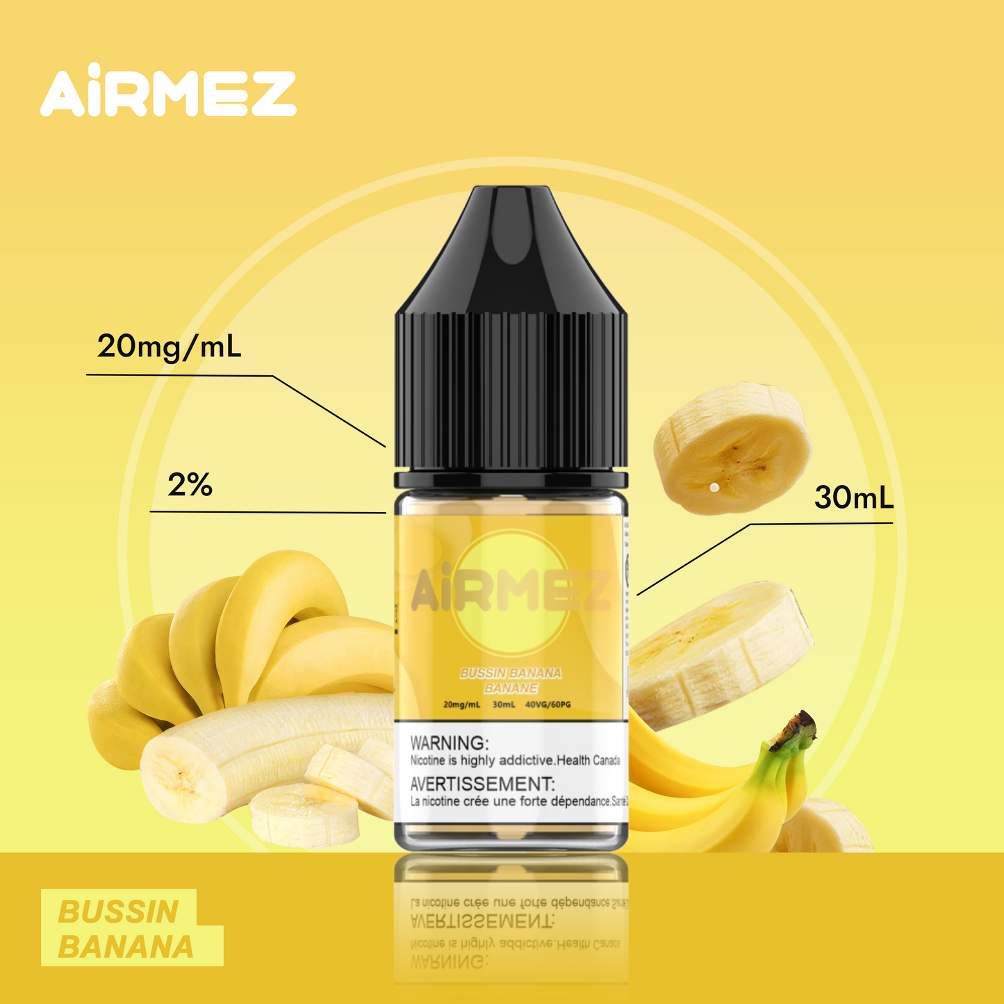 AiRMEZ Original E-LIQUID Mad Bussin Banana