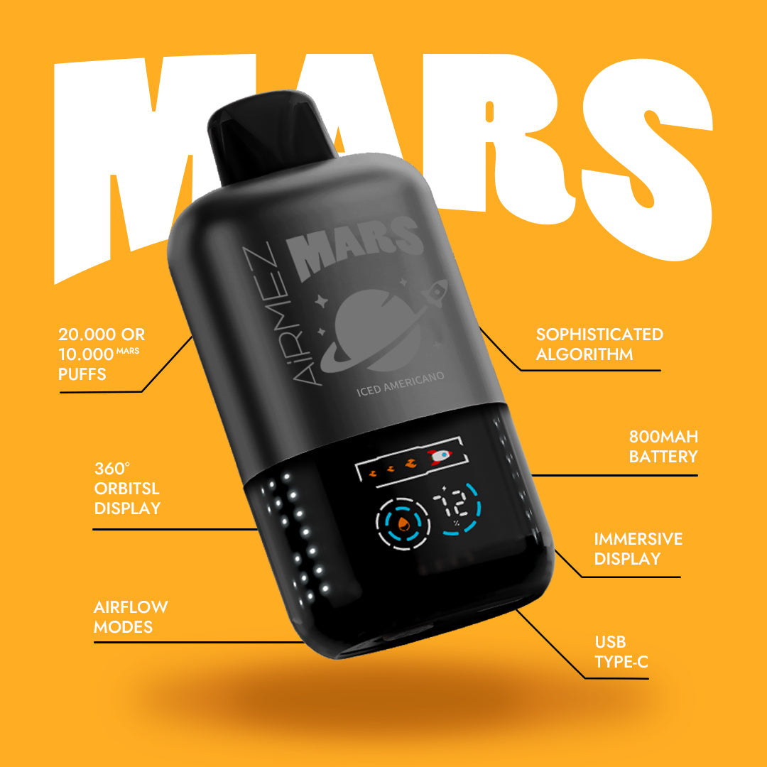 AiRMEZ Ice Americano 20000 Puffs Mission to Mars Vape