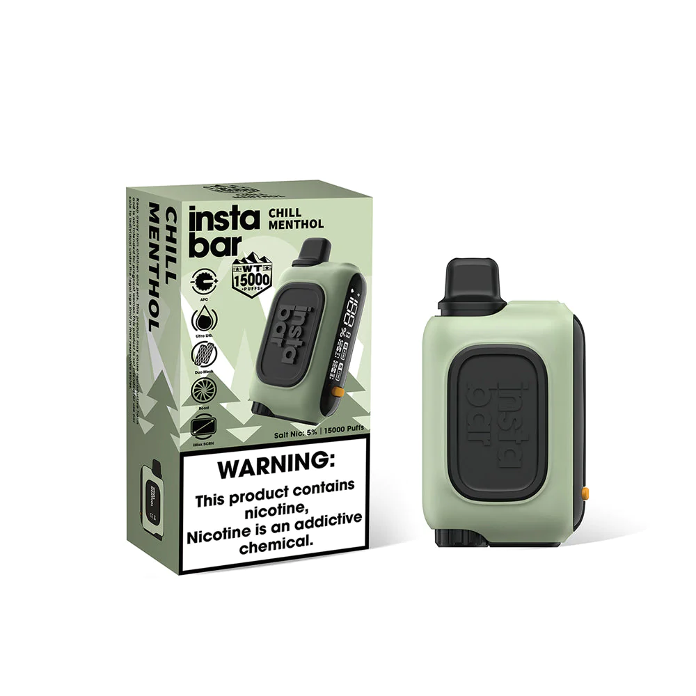 Instabar Chill Menthol 15000 Puffs Walkie Talkie Disposable Vape Token Vapes Instabar Chill Menthol 15000 Puffs Walkie Talkie Disposable Vape Token Vapes