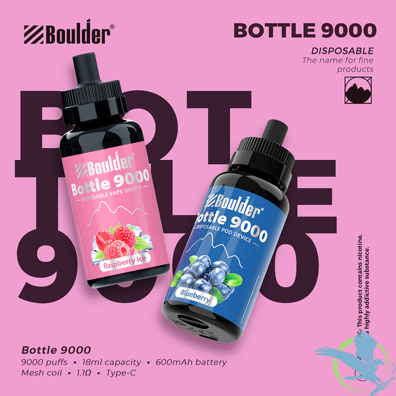 Boulder Magic Bottle 9000 Puffs Disposable Vape