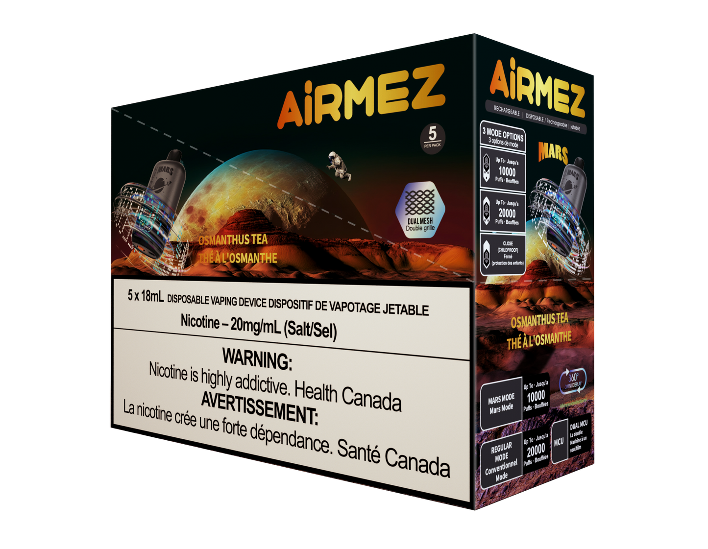 AirMez Osmanthus Tea 20000 Puffs Mission to Mars Vape