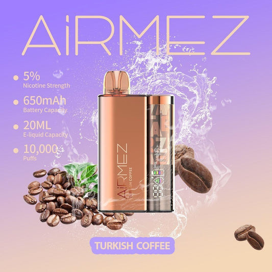 AirMez Turkish Coffee 10000 Puffs Metal Disposable Vape