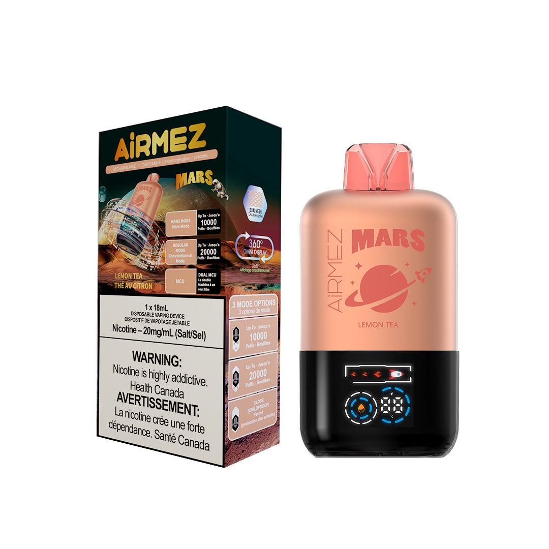 AiRMEZ Lemon Tea 20000 Puffs Mission to Mars Vape Token Vapes AiRMEZ Lemon Tea 20000 Puffs Mission to Mars Vape Token Vapes