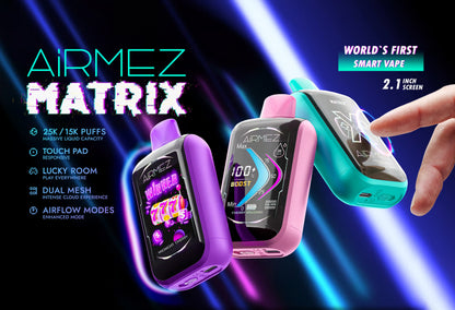 AirMez Watermelon Berry Wave 10000 Puffs Matrix the Next Generation Di Token Vapes AirMez Watermelon Berry Wave 10000 Puffs Matrix the Next Generation Di Token Vapes