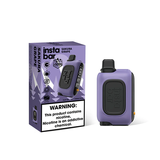 Instabar Sakura Grape 15000 Puffs Walkie Talkie Disposable Vape