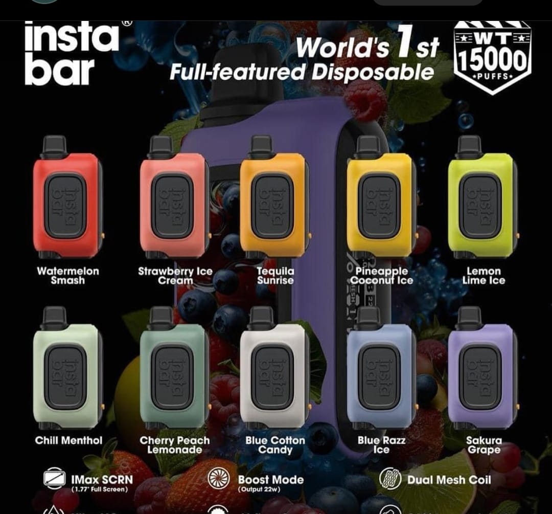 Instabar Blue Razz Ice 15000 Puffs Walkie Talkie Disposable Vape Token Vapes Instabar Blue Razz Ice 15000 Puffs Walkie Talkie Disposable Vape Token Vapes