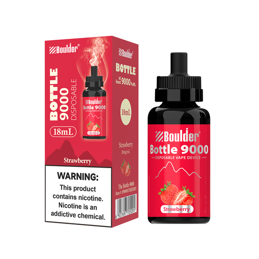 Boulder Strawberry 9000 Puffs Disposable Vape